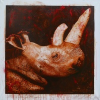 Peace and Love for Rhinoceros (150x150 cmÂ°