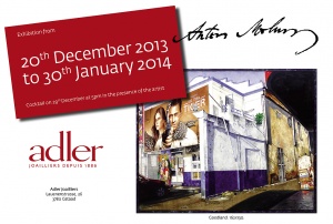 Exhibition  Anton Molnar 20. Dec.2013 - 30. Jan. 2014  Gstaad Swiss  Adler Gallery